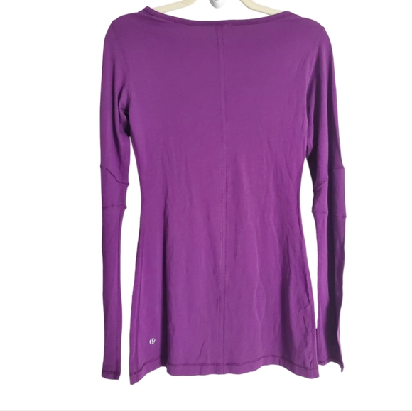 lululemon athletica Tops - COPY - Lululemon 🍋 Long Sleeve Elbow Seam Long Purple Top Size: 6
